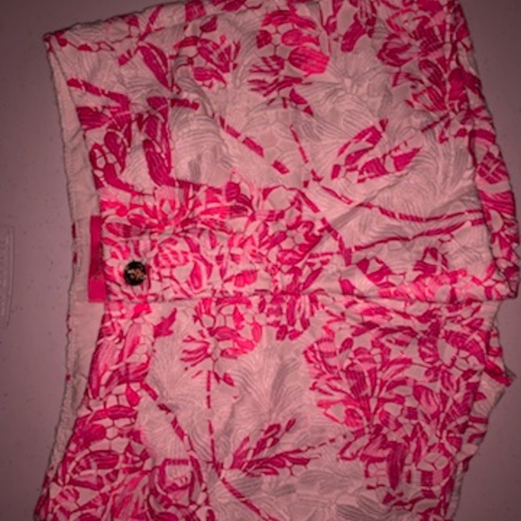 Lilly Pulitzer, Kelly Lace shorts, Pink and White - Picture 4 of 6
